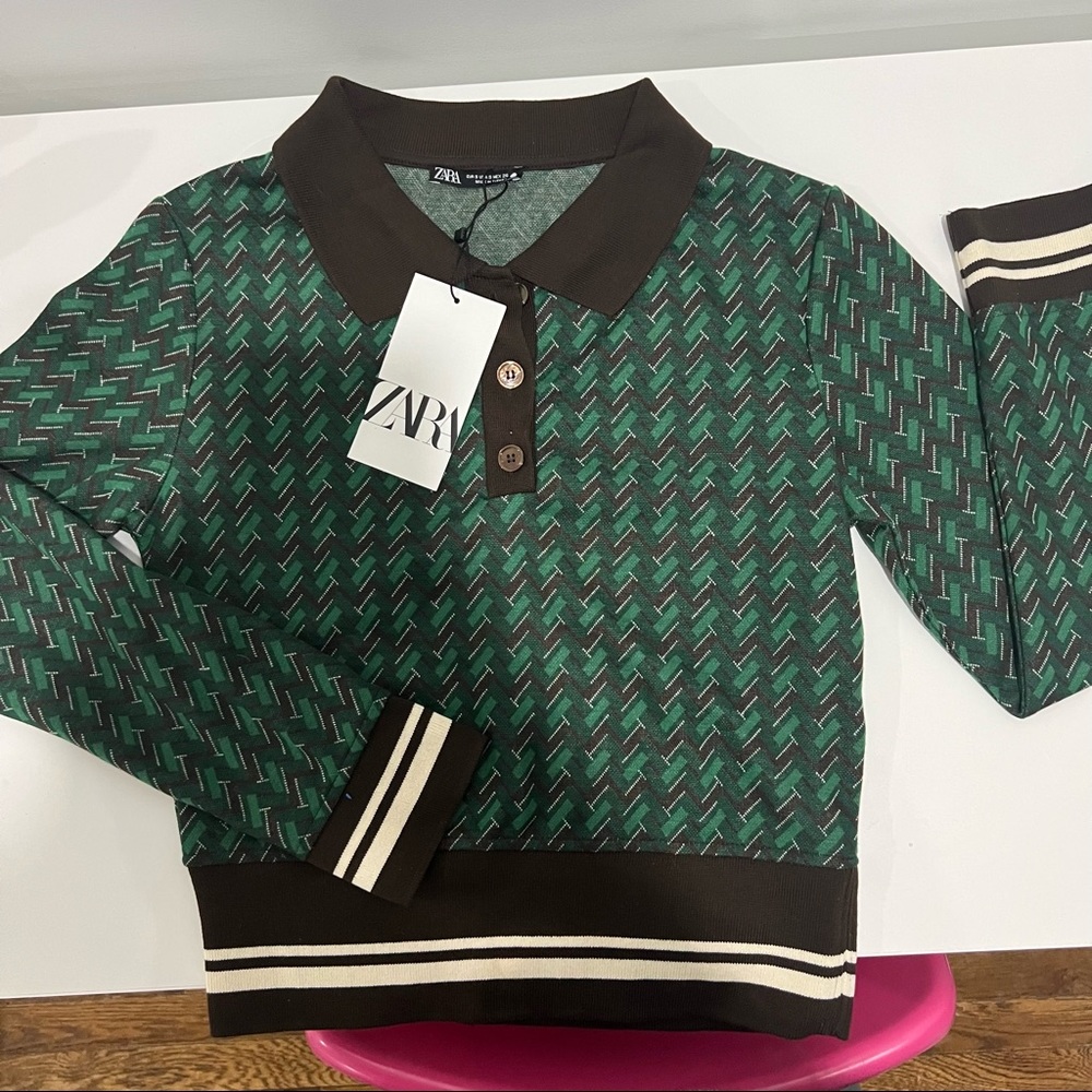Zara 70s style top